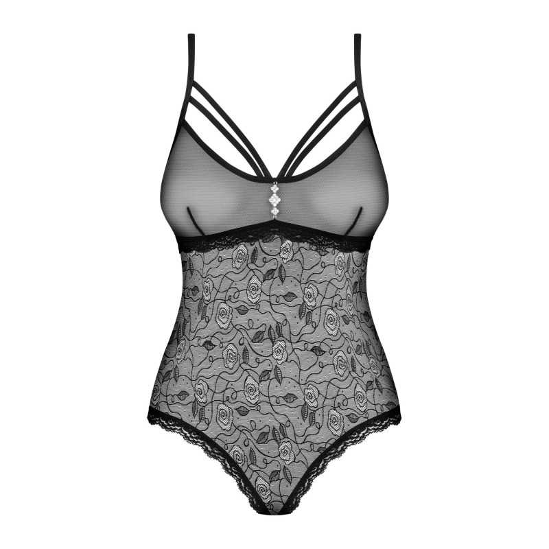 Еротичні боді Obsessive 818-TED-1 teddy S/M