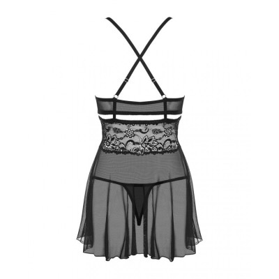 Комплект білизни Obsessive 838-BAB-1 S/M, чорний