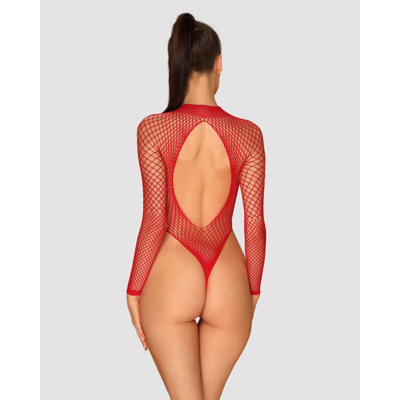 Еротичний боді Obsessive B126 teddy red S/L