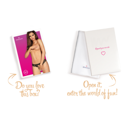 Стрінги з доступом Obsessive Contica L/XL, чорні