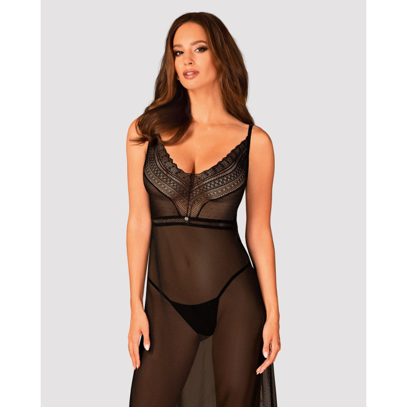 Еротична сорочка Obsessive Estiqua chemise XS/S