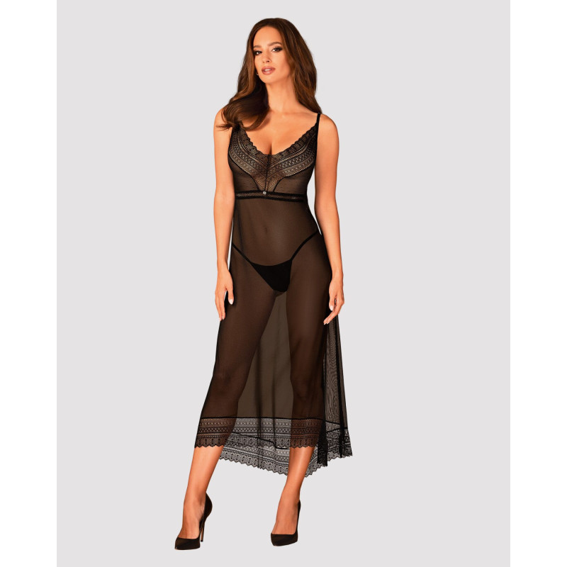 Еротична сорочка Obsessive Estiqua chemise XS/S
