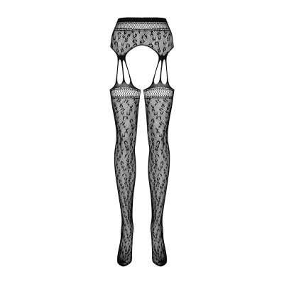 Еротичні панчохи із поясом Obsessive Garter stockings S817 S/L