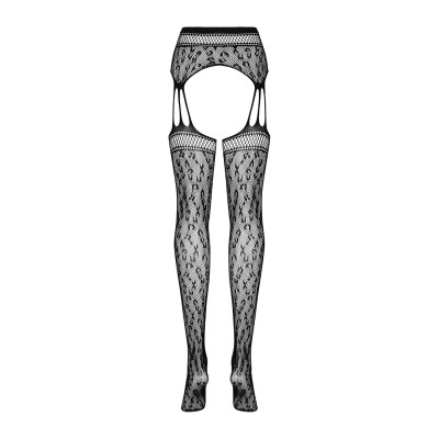 Еротичні панчохи із поясом Obsessive Garter stockings S817 S/L
