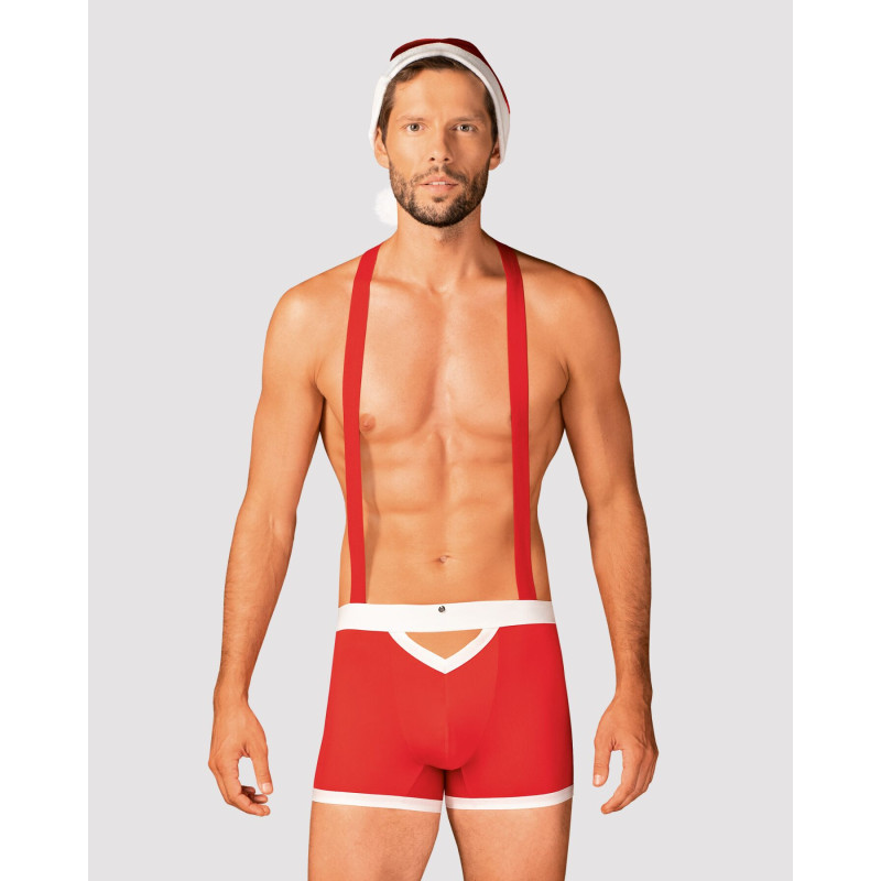 Еротичний чоловічий костюм новорічний Obsessive Mr Claus S/M