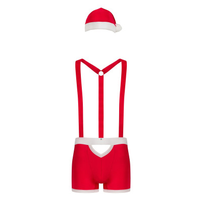 Еротичний чоловічий костюм новорічний Obsessive Mr Claus S/M