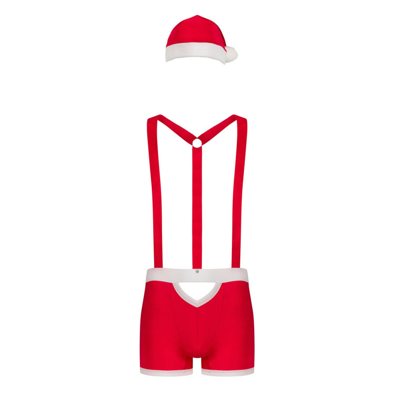 Еротичний чоловічий костюм новорічний Obsessive Mr Claus S/M