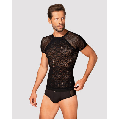 Жіноча футболка Obsessive T102 S/M/L, чорна
