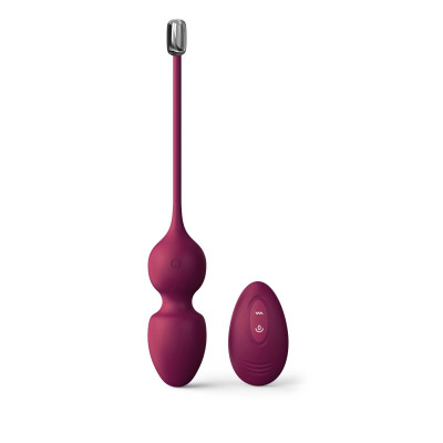 Вагінальні кульки Dorcel LOVE BALLS PLUM з вібрацією та пультом
