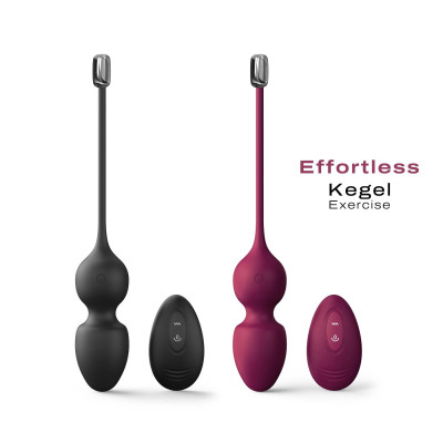 Вагінальні кульки Dorcel LOVE BALLS PLUM з вібрацією та пультом