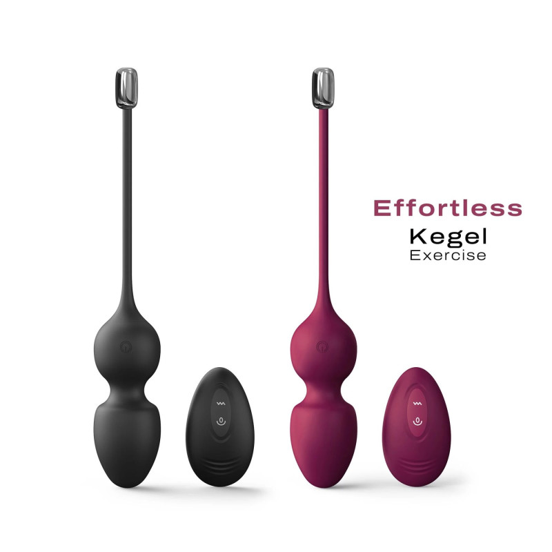 Вагінальні кульки Dorcel LOVE BALLS PLUM з вібрацією та пультом