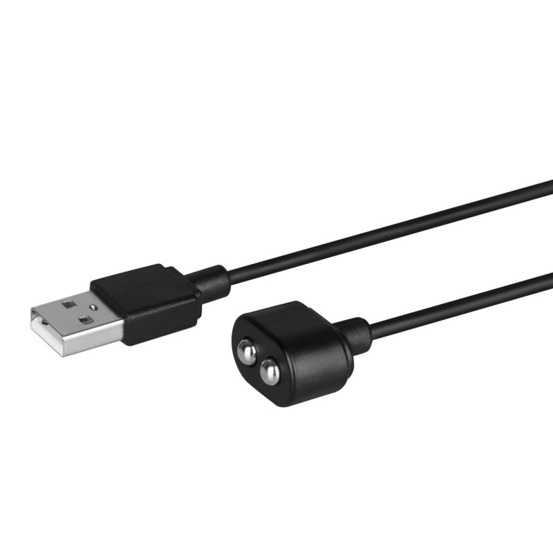 Зарядка (запасний кабель) для іграшок Satisfyer USB charging cable Black (м'ята упаковка)