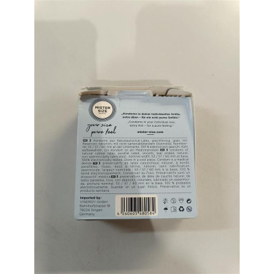 Набір презервативів Mister Size - pure feel - 53–57–60 (3 condoms) (м'ята упаковка)