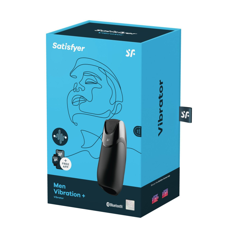 Смарт-мастурбатор з вібрацією Satisfyer Men Vibration+ (м'ята упаковка)