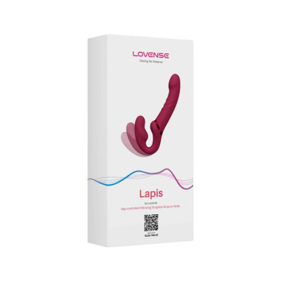 Безремневий страпон з вібрацією Lovense Lapis