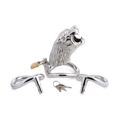 Клітка для члена Master Series Tiger King Cock Cage With Lock (м'ята упаковка)