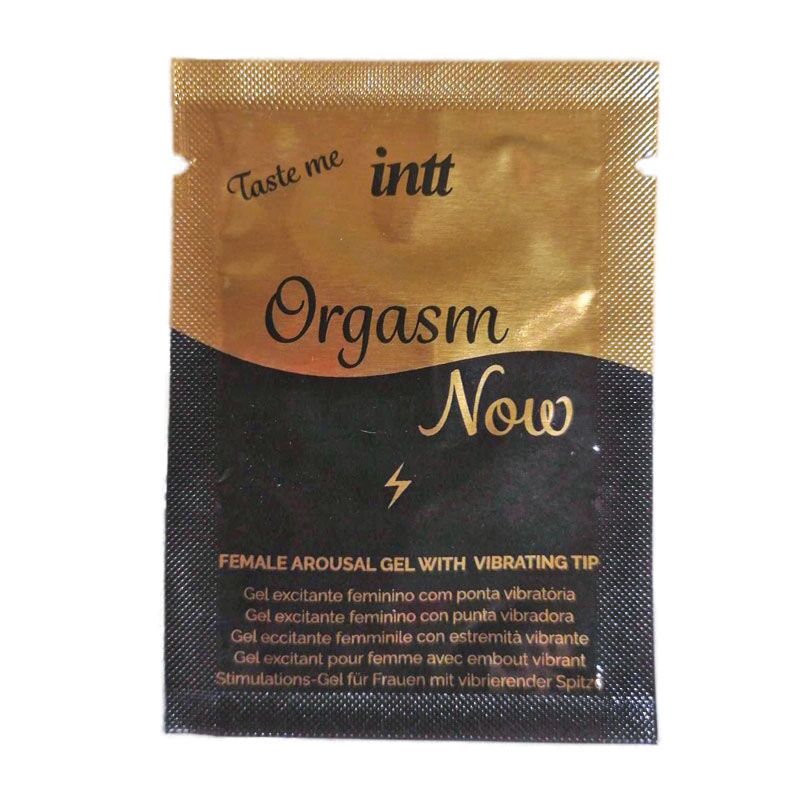 Пробник збуджуючого гелю-вібратора для клітора 2 в 1 Intt Orgasm Now (2 мл)