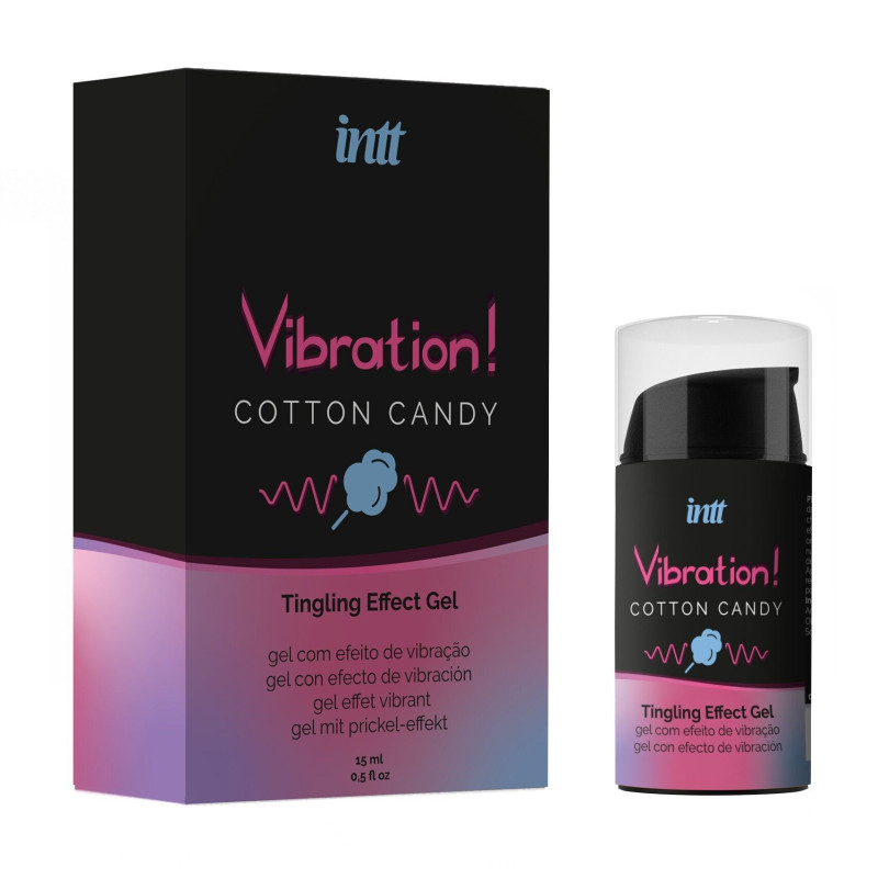 Рідкий вібратор Intt Vibration Cotton Candy (15 мл) (м'ята упаковка)