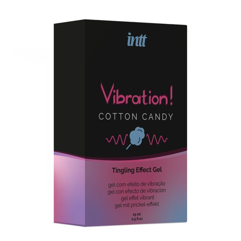 Рідкий вібратор Intt Vibration Cotton Candy (15 мл) (м'ята упаковка)