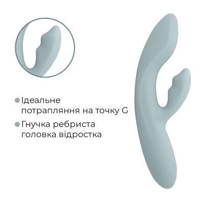 Вібратор-кролик Svakom Chika з підігрівом