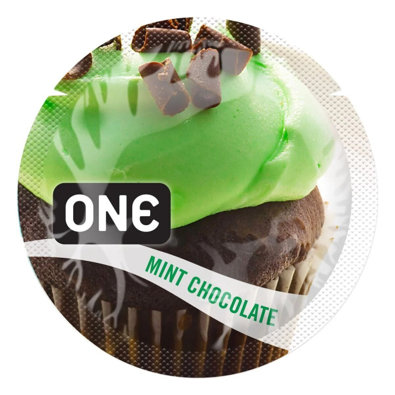 Презерватив ONE FlavorWaves 1 шт зі смаком Mint Chocolate (М'ятний шоколад)