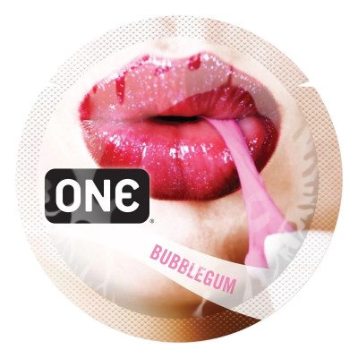 Презерватив ONE FlavorWaves 1 шт зі смаком Bubblegum (Жуйки)