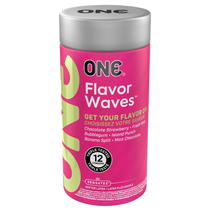 Презервативи ONE FlavorWaves 12 шт (6 різних смаків)