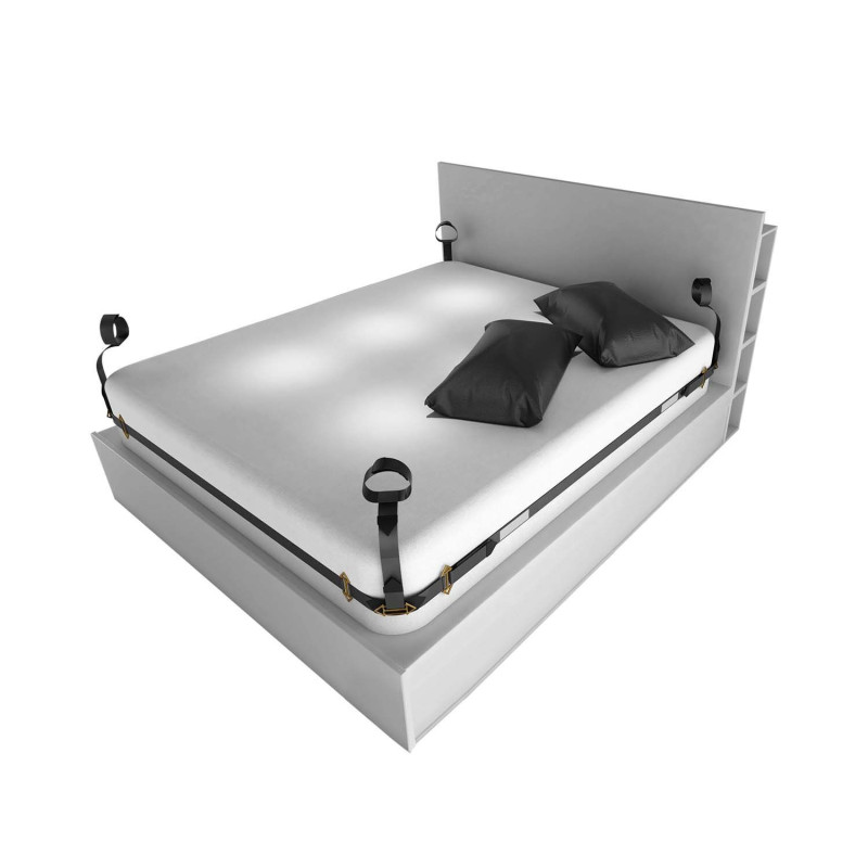 Фіксатори рук і ніг для ліжка LOCKINK BDSM Adjustable Bed Restraint Kit (м'ята упаковка)