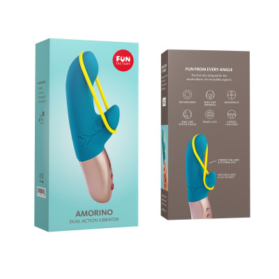 Вібратор-кролик Fun Factory Amorino Petrol