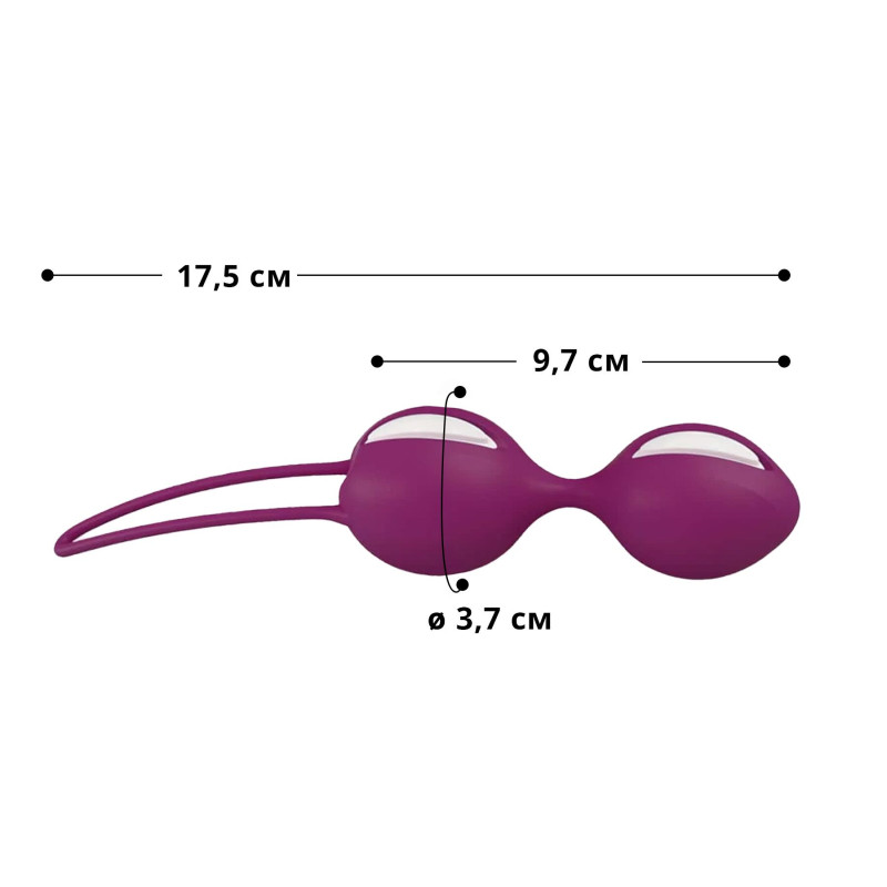 Вагінальні кульки Fun Factory Smartballs Duo White-Grape
