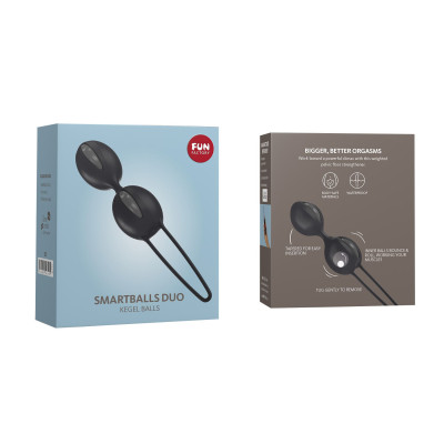 Вагінальні кульки Fun Factory Smartballs Duo Grey-Black