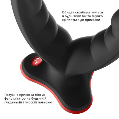 Подвійний фалоімітатор Fun Factory Ryde Black
