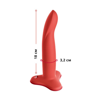Фалоімітатор Fun Factory LIMBA FLEX M, кораловий, гнучкий