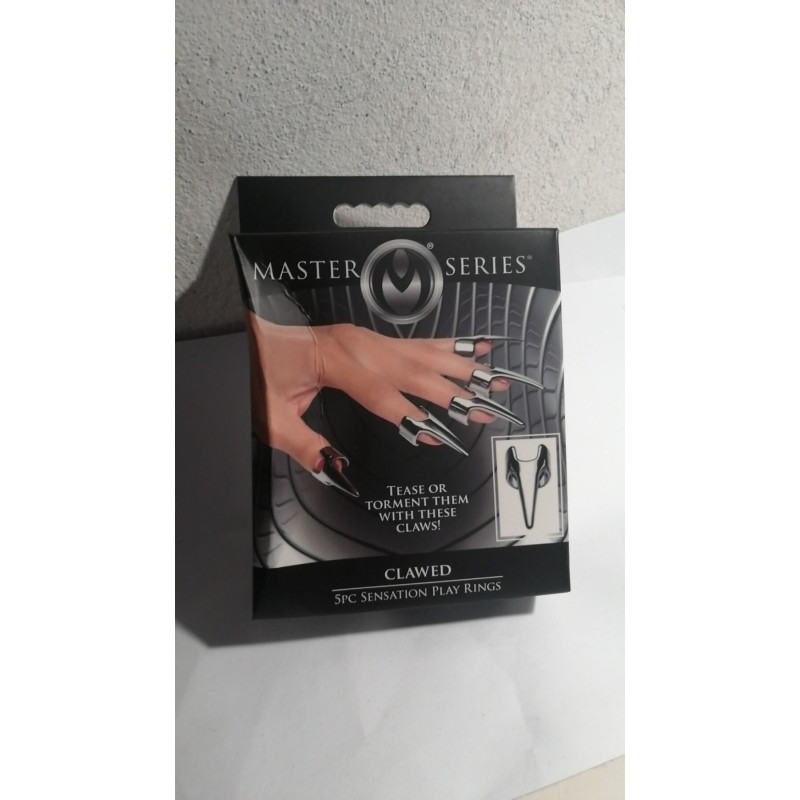 Набір кілець з кігтями Master Series Five-Piece Sensation Claw Rings - Silver (м'ята упаковка)
