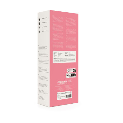 Вібратор-кролик Svakom Avery Strawberry Pink з стволом, що рухається, рух вперед-назад
