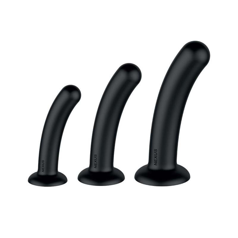 Набір дилдо Nexus Dilating Set (17см, 15см, 12,5см) (м'ята упаковка)