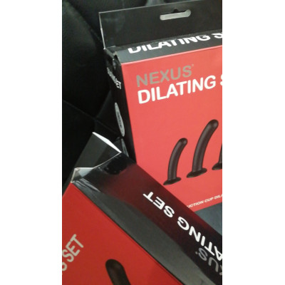 Набір дилдо Nexus Dilating Set (17см, 15см, 12,5см) (м'ята упаковка)