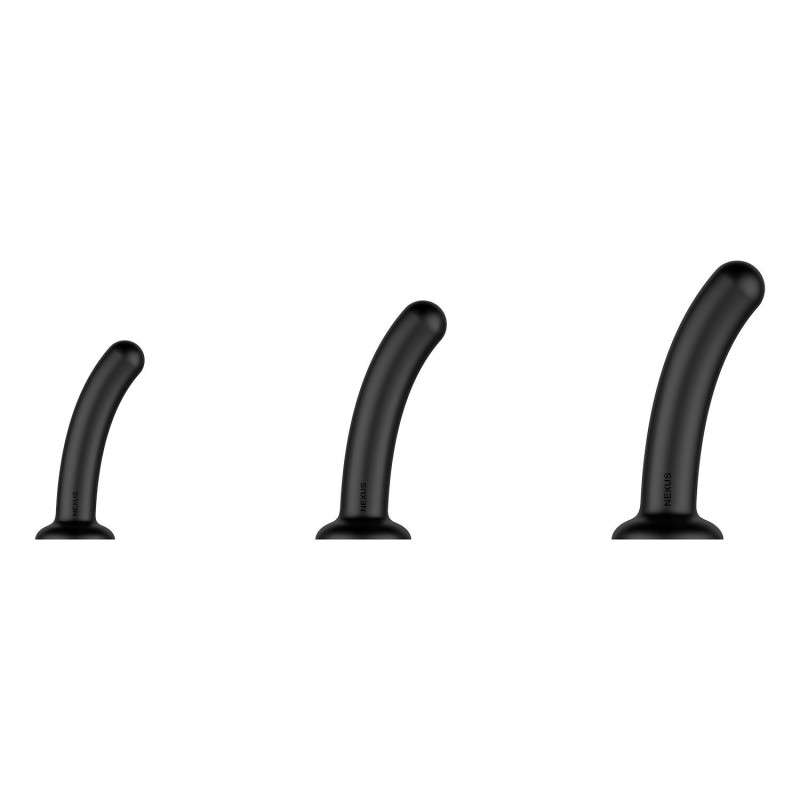 Набір дилдо Nexus Dilating Set (17см, 15см, 12,5см) (м'ята упаковка)