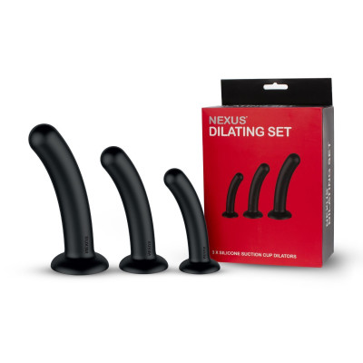 Набір дилдо Nexus Dilating Set (17см, 15см, 12,5см) (м'ята упаковка)