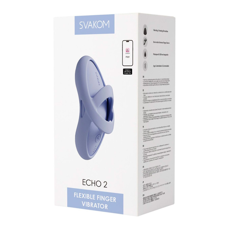 Кліторальний вібратор Svakom Echo 2 Sky Blue