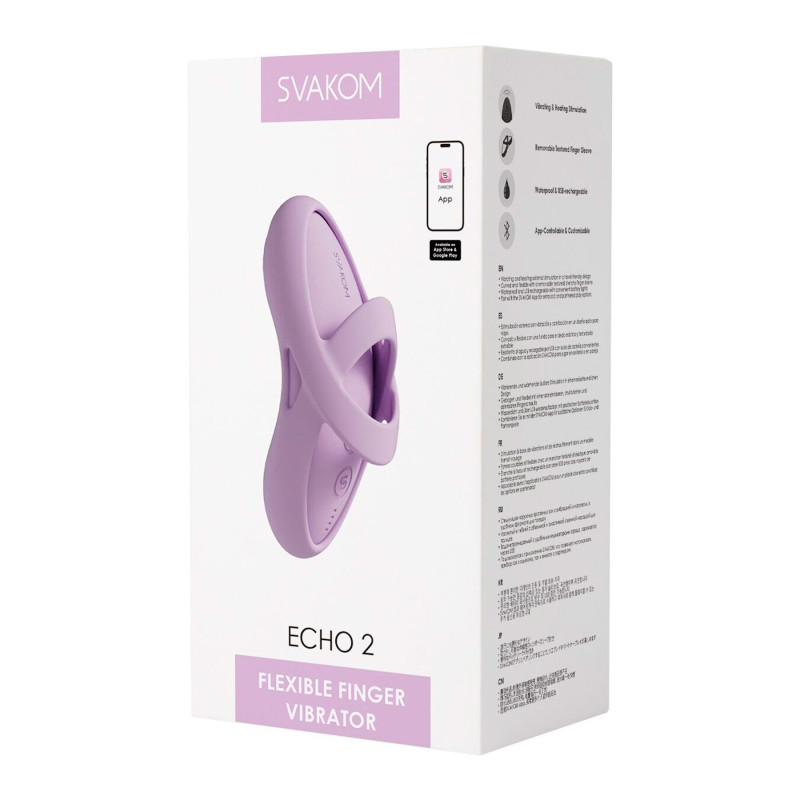 Кліторальний вібратор Svakom Echo 2 Pink Lilac