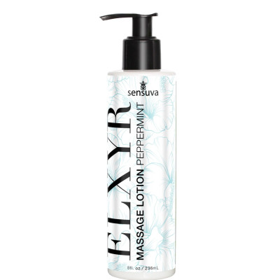 Лосьйон для масажу ніг та ступнів Sensuva ELXYR Massage Lotion Peppermint (236 мл)