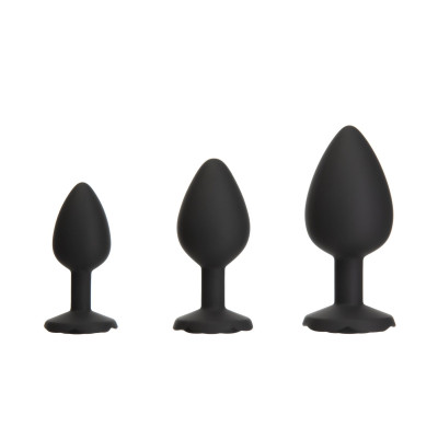Набір силіконових анальних пробок BMS Roses Til’ Dawn Silicone Anal Plug Kit (пошкоджене паковання)