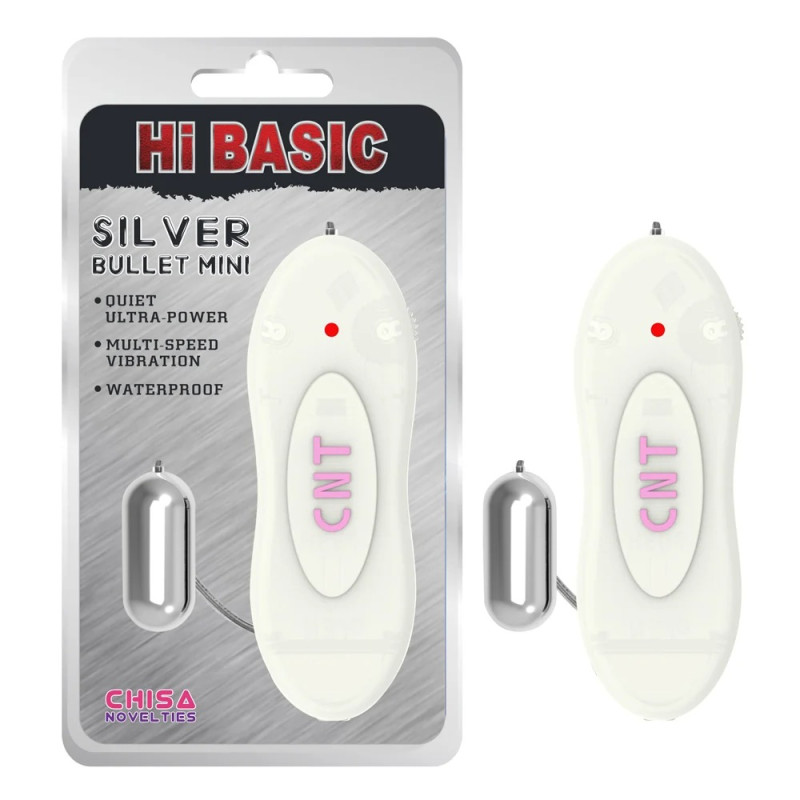 Віброкуль на пульті керування Chisa Hi-Basic Silver Bullet Mini, сріблястий