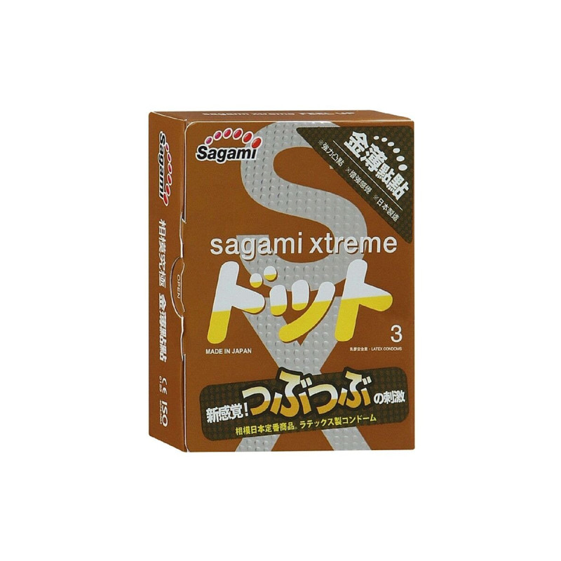 Презервативи супертонкі Sagami Xtreme Feel UP із точковою текстурою (3 шт)