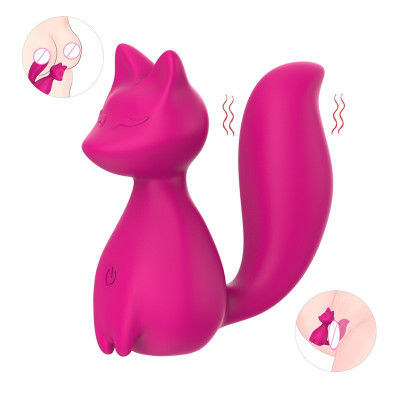 Міні-вібратор кліторальний Every Night Toys Doris у формі лисиці рожевий, 10 режимів вібрації
