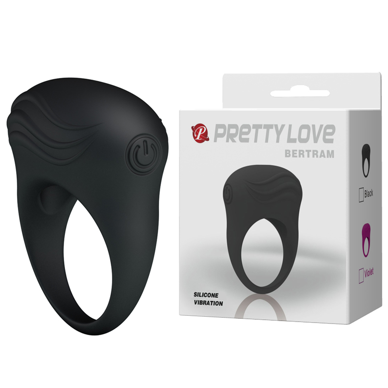 Ерекційне віброкільце Pretty Love Bertram, чорне
