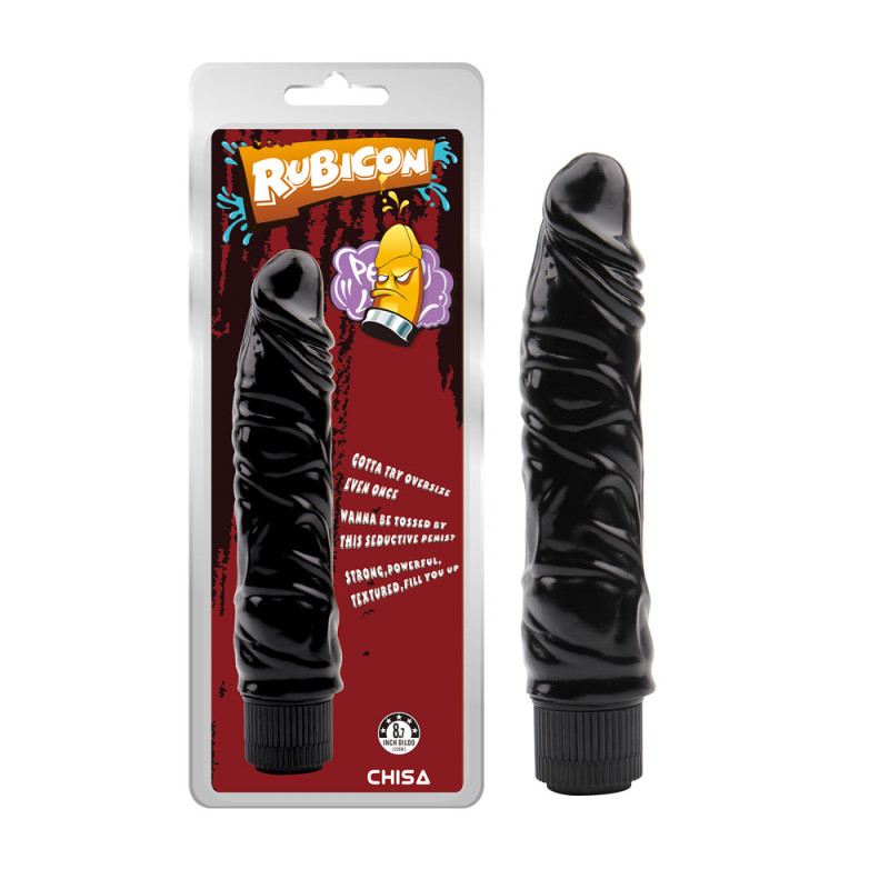 Вібратор реалістичний Chisa Rubicon Rude Vibrating Him, чорний
