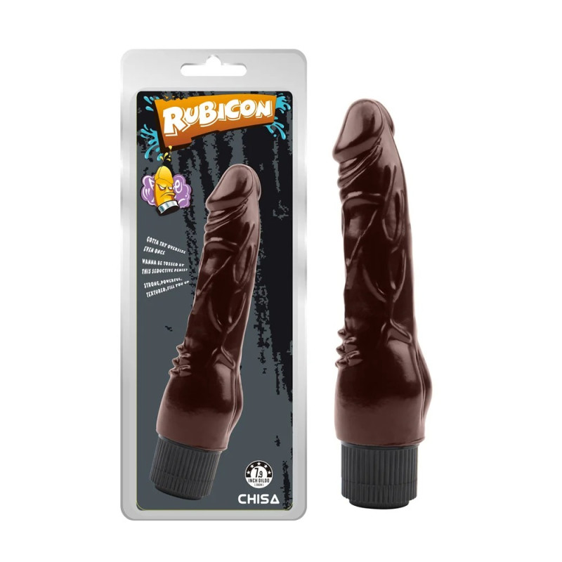 Фалоімітатор реалістичний Chisa RUBICON на батарейках, коричневий