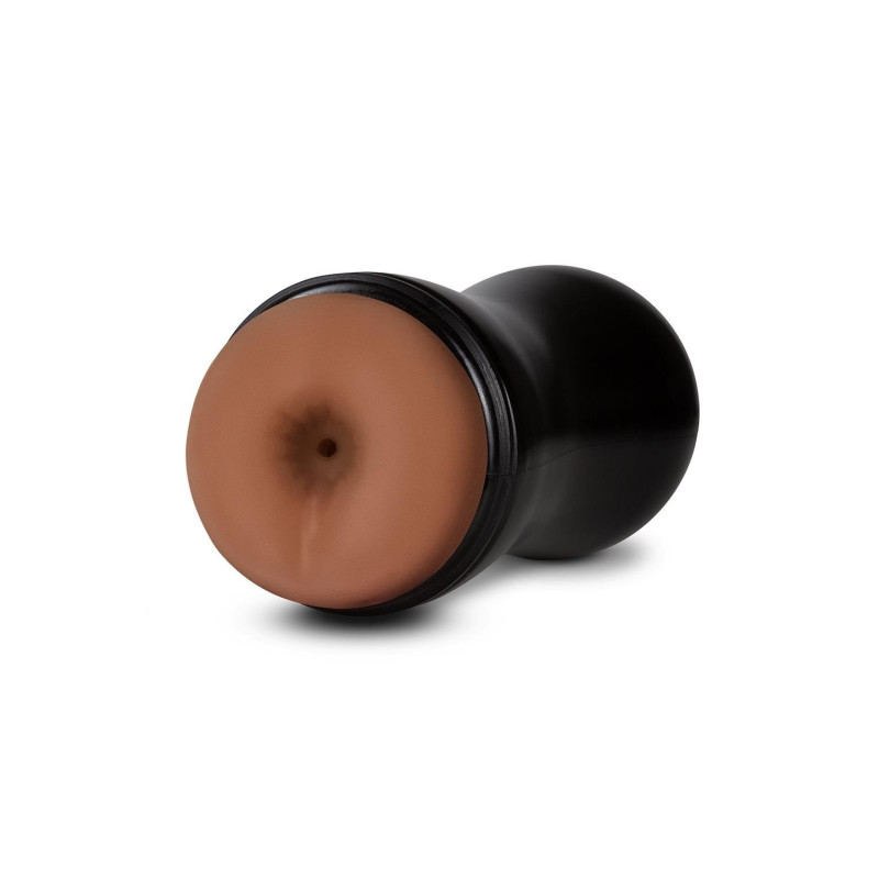Мастурбатор анус Blush Coverboy у колбі, коричневий, 18.5 см